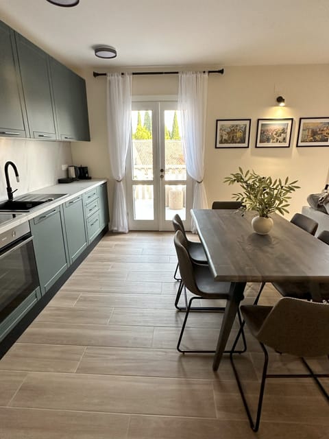 Dining area and kitchen