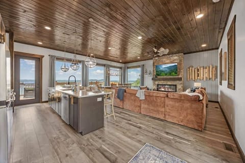 Main level kitchen/living area