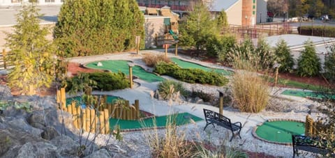 Wander through playful mini-golf greens for easy outdoor fun.