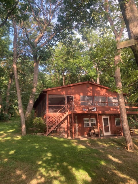 View of cottage from lake side