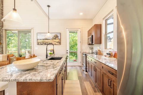 Tranquility Awaits' fully-equipped kitchen