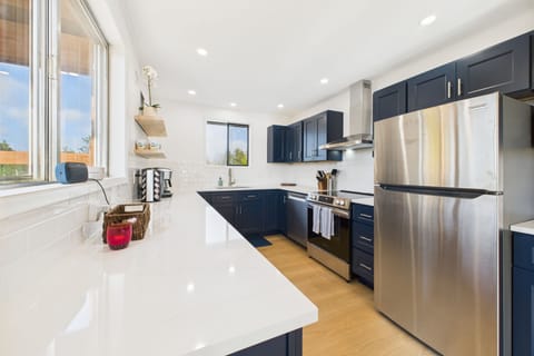 Fully stocked, spacious kitchen, all new appliances and lots of countertop space