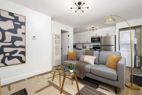 Open Living Room, Dining, and Kitchen