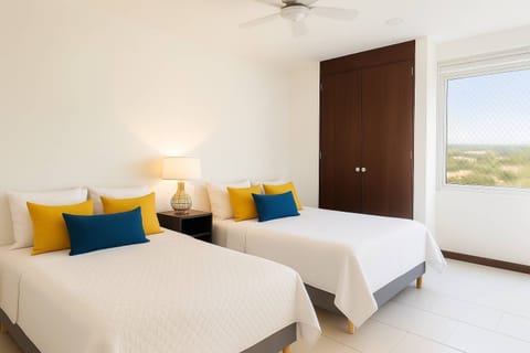 Master Bedroom with double sized beds 