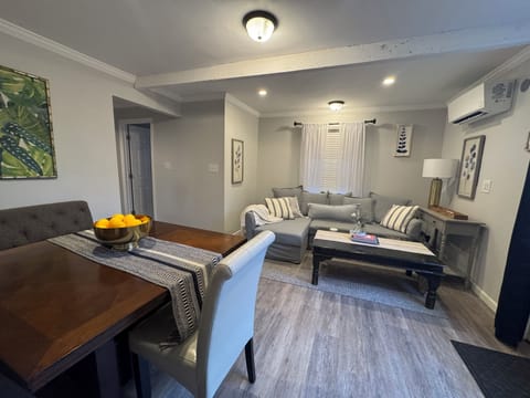 Relax in your open living and dining area.