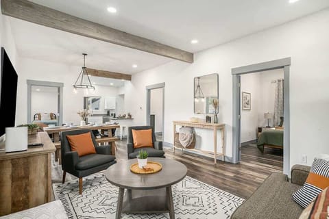 Living room w/ pull out sofa bed