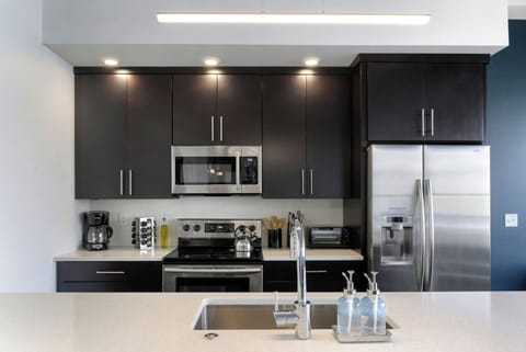 Cook a gourmet meal in your fully-equipped kitchen