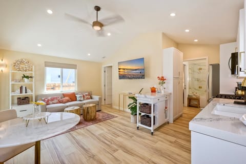 1BR Unit, Airy living space with coastal décor