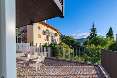 Terrace with a view of the mountains