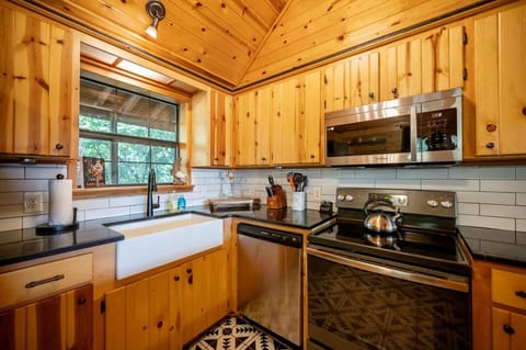 Cook and connect in the spacious open-concept kitchen