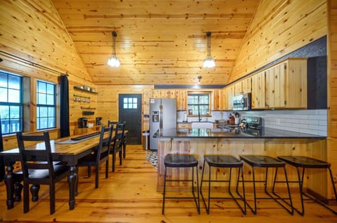 Cook and connect in the spacious open-concept kitchen