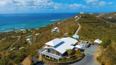 View of home over looking the Caribbean Sea
