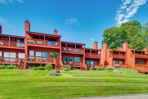 Property Exterior | 2-Story Townhome | Outdoor Seating | Gas Grill