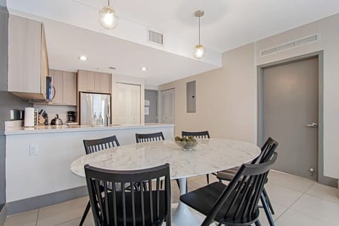 Dining area has seating for 6