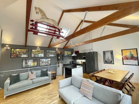 Open plan, kitchen, living room dining area