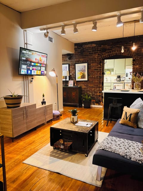 Kick back on a modern futon bed for movie marathons or mid-trip naps. 
