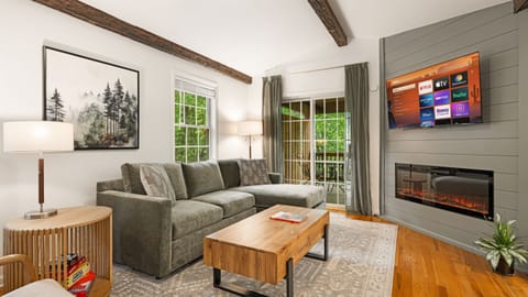 Unwind in modern comfort after a full day exploring Asheville and the Blue Ridge Mountains.