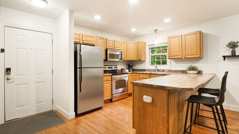 Prepare meals with ease—cookware, utensils, and everything you need for a comfortable stay.