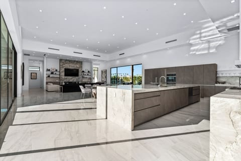 Sleek, modern kitchen.