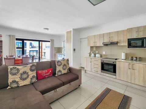 Living room and kitchen