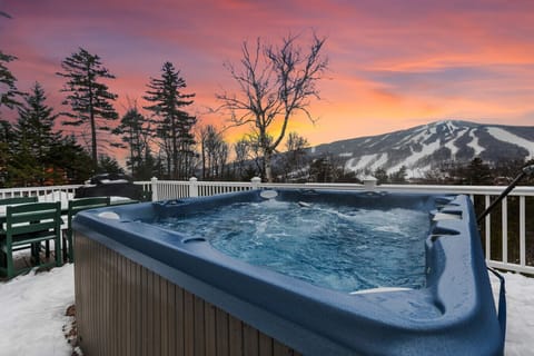 Would ya look at that! Just imagine being in that hot tub letting your legs melt after a hard day on the slopes!