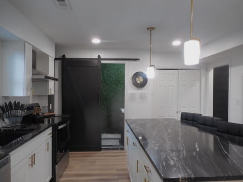Kitchen Island Half bath entrance