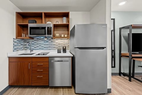 Start mornings with snacks and coffee from your private kitchenette.