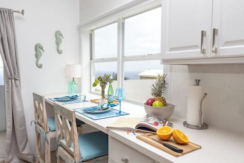 You can enjoy a meal at the bar area...