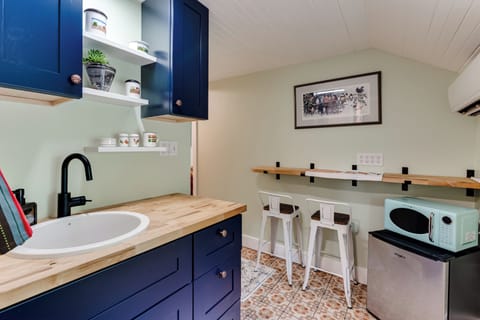 Bar seating area for eating