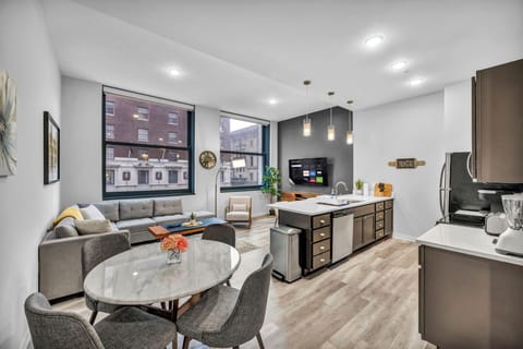 Neoclassical dining area