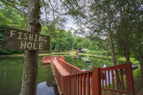 Grab a seat, cast a line, and let nature do the talking. With mountain views in the distance and a fully stocked pond out front, this is your go-to spot for unplugged fun and fish stories in the making.