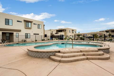Community pool and hot tub. Perfect for family time in the sun!