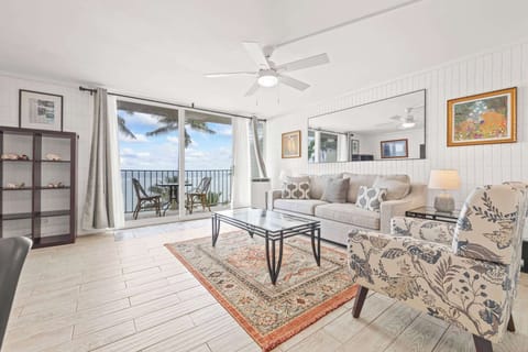 Living room with ocean view