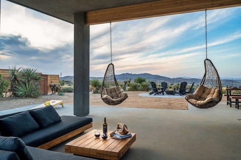 The hanging chairs are our favorite spot to hangout!