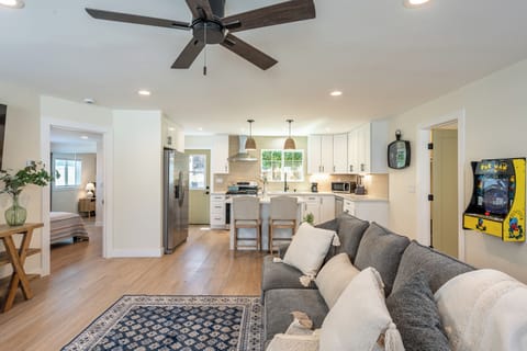 Your home away from home — complete with smart TV and natural light.