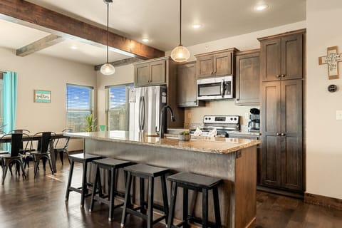 Fully stocked with enough dishes, glassware, and cookware for the entire group, so you can enjoy big family meals without ever running out of the essentials