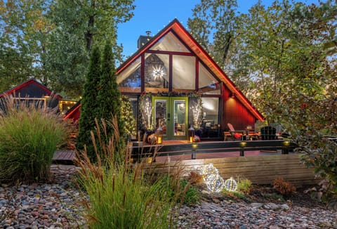 Aframe at Christmas. 