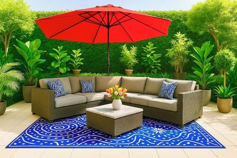 TRANQUIL OUTDOOR LIVING ROOM SUNDECK+TREE-TOP CANYON VIEWS+PATIO+GARDEN+SLEEPS 6