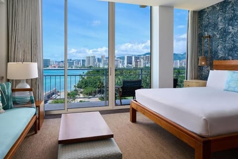 Wake up to sweeping ocean views from your plush bed.