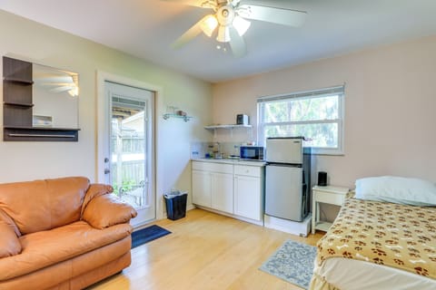 Pinellas Park Vacation Rental | Studio | 1BA | 200 Sq Ft | 1 Step to Enter