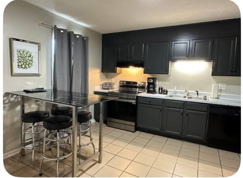 Eat in kitchen with all you need to cook