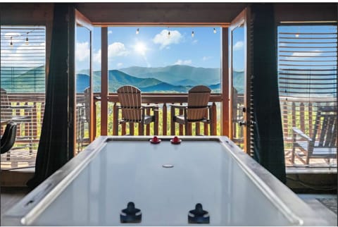 The top floor features views for miles and miles! 