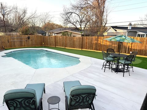 Gated, private pool (not heated) with putting green
