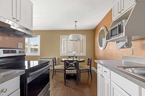 Cook easy meals with full-size appliances and generous counters.