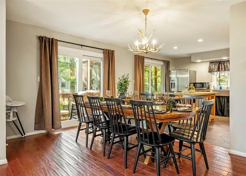 Our spacious dining table comfortably seats 10 — perfect for family dinners, game nights, or sharing stories over a delicious meal.

