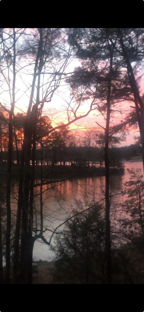 Unbelievable sunset views from cabin!