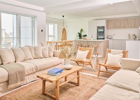 Open Plan living space with balcony