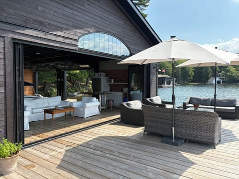 With southwest exposure it is all day sun on the dock