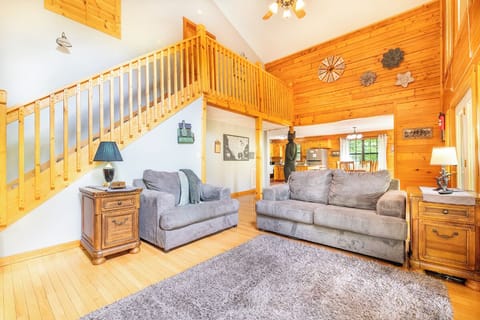 Lone Wolf's cozy living area