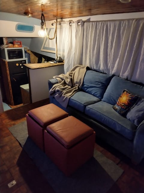 living room with sofa sleeper 